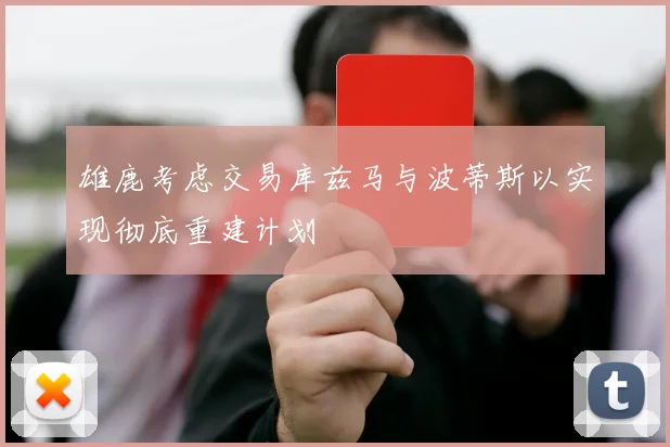 雄鹿考虑交易库兹马与波蒂斯以实现彻底重建计划